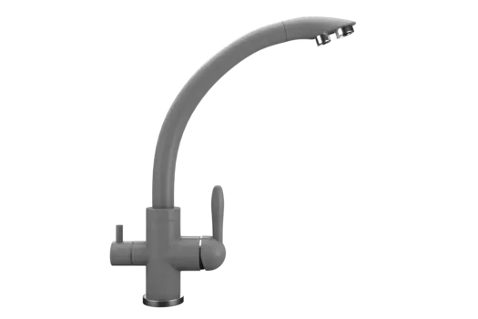 Смеситель Ulgran Quartz UQ-017-09 для кухонной мойки, асфальт