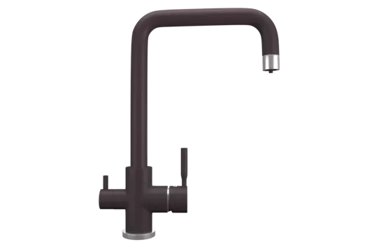 Смеситель Ulgran Quartz UQ-019-06 для кухонной мойки, трюфель