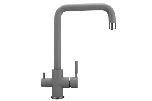 Смеситель Ulgran Quartz UQ-019-09 для кухонной мойки, асфальт