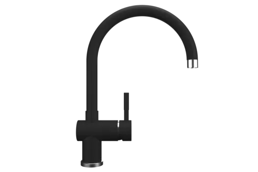 Смеситель Ulgran Quartz UQ-021-07 для кухонной мойки, уголь