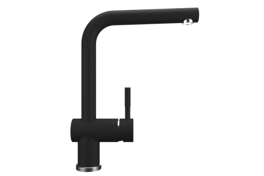Смеситель Ulgran Quartz UQ-022-07 для кухонной мойки, уголь