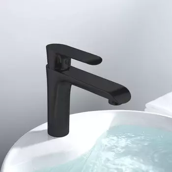 Смеситель Vincea Esse VBF-1E1MB для раковины, черный