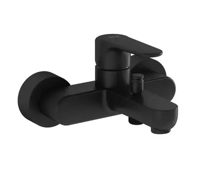 Смеситель VitrA Root Round A4272536EXP для ванны с душем, черный матовый