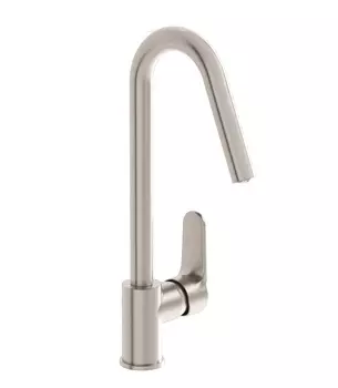 Смеситель VitrA Root Round A4274234EXP для кухонной мойки, никель