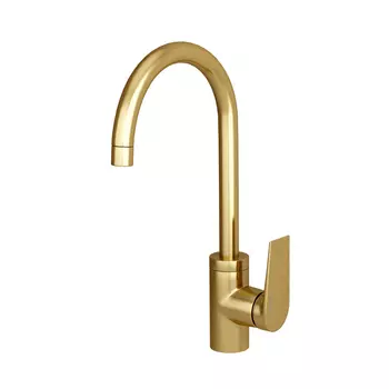 Смеситель WasserKRAFT Aisch 5507 для кухонной мойки, золото матовое