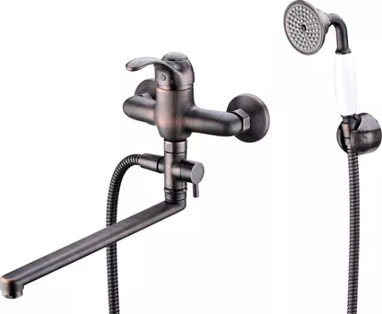 Смеситель WasserKRAFT Isar 1302L универсальный, темная бронза