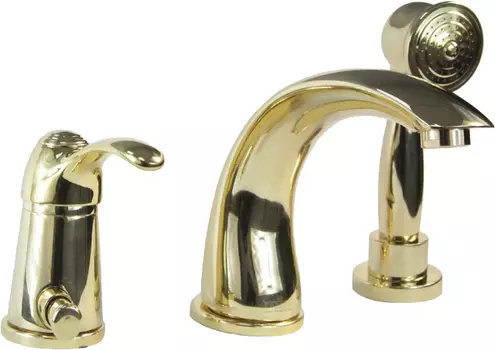 Смеситель Webert Aurora AU850701010 на борт ванны, золото