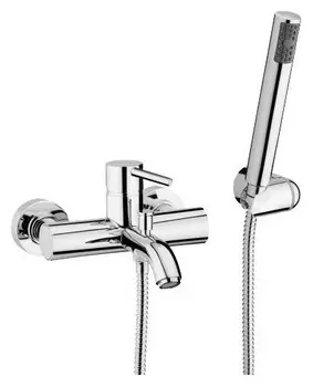 Смеситель Webert Elio EL850101345 для ванны с душем никель