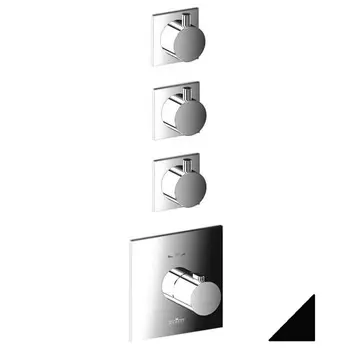 Смеситель Webert Elio EL971502560 С ВНУТРЕННЕЙ ЧАСТЬЮ для душа, черный