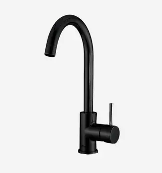 Смеситель Webert Kitchen Yen YN920302560 для кухонной мойки, черный