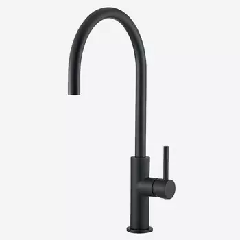 Смеситель Webert Oblique OB920302560 для кухонной мойки, черный