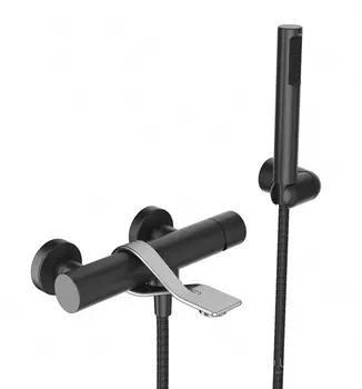 Смеситель Webert One-B NB850101441 для ванны черный, нержавеющая сталь