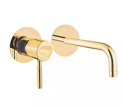 Смеситель Webert Rimini RI830606794 для раковины, золото матовое