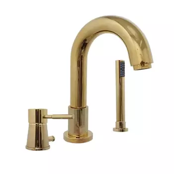 Смеситель Webert Rimini RI850701010 для ванны с душем золото