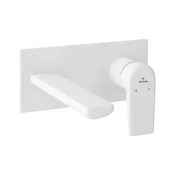 Смеситель Wellsee Icon for life 182315001 для раковины встраиваемый белый
