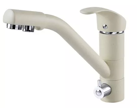 Смеситель Zigmund & Shtain ZS 1100 (каменная соль) для кухонной мойки