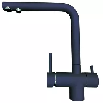 Смеситель Zigmund & Shtain ZS 1300 (черный базальт) для кухонной мойки