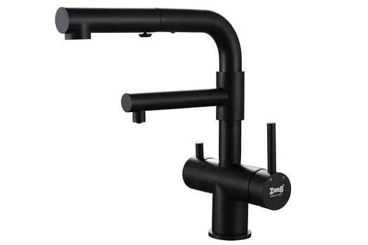 Смеситель Zorg Inox SZR-3216 GRAFIT для кухни графит
