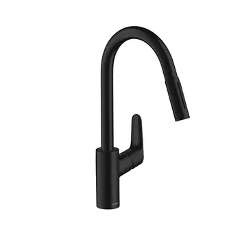 Смесители для кухонной мойки Hansgrohe Focus 31815670 черный матовый
