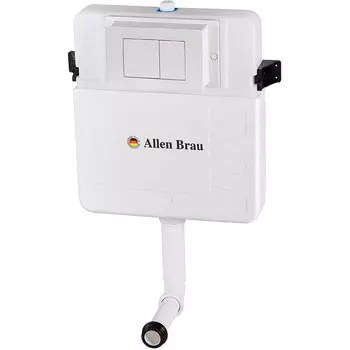 Смывной бачок скрытого монтажа Allen Brau Pneumatic 9.11104.20 с кнопкой смыва на выбор