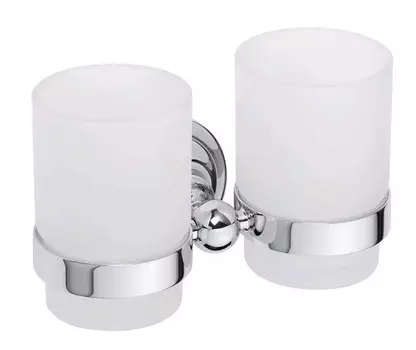 Стакан Bemeta Retro 144310022 хром/стекло матовое, двойной