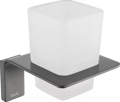 Стакан IDDIS Slide SLIGMG1i45 матовое стекло, графитовый