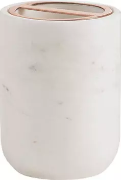 Стакан Kassatex Pietra APT-TBH для зубных щёток, белый