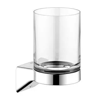 Стакан Keuco Aveno 14650019000 с держателем, хром, прозрачный