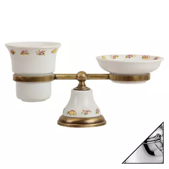 Стакан Migliore Provance 17677 и мыльница, хром