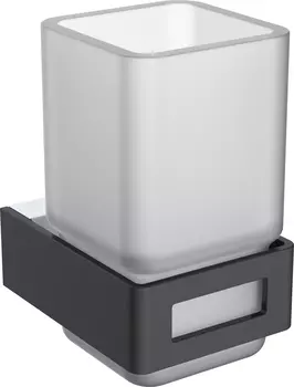 Стакан для зубных щеток Boheme Q 10944-CR-B черный/хром