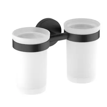 Стакан Schein Kahlo 9132MB двойной, черный матовый