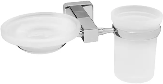 Стакан WasserKRAFT Lippe K-6526 с мыльницей