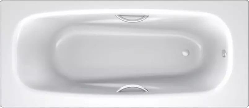 Стальная ванна BLB Universal B70H handles 170x70 см, с шумоизоляцией, с отверстиями для ручек