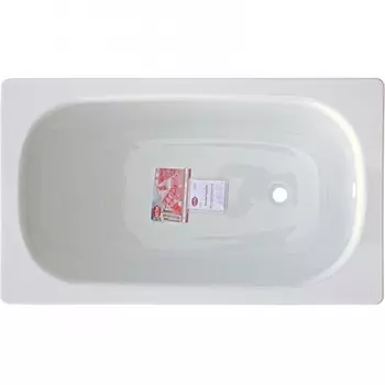 Стальная ванна ВИЗ Antika 105x65 с ножками, белая орхидея