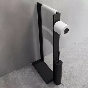 Стойка Novellini Kuadra R90AKFPSRS-H черная матовая