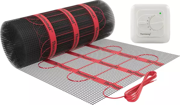 Теплый пол Thermo Thermomat TVK 1,4 с терморегулятором