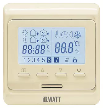 Терморегулятор IQ Watt Thermostat P кремовый