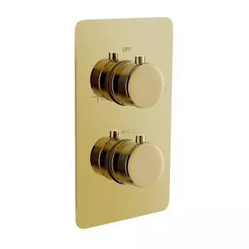 Термостат Boheme Cell 134-2-G встраиваемый, на 2 потребителя, золото