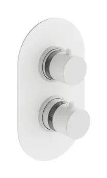 Термостат для душа Plumberia Selection IXO XOT5050BO белый матовый