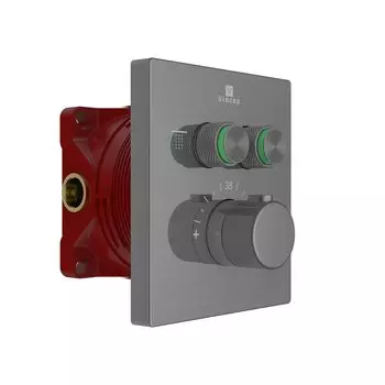 Термостат для душа Vincea VSCV-321T-MGM вороненная сталь