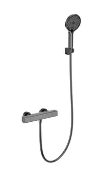 Термостат для душа Wonzon & Woghand WW-B2016-A-BGG темный графит