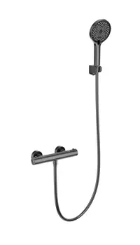 Термостат для душа Wonzon & Woghand WW-B2065-A-BGG темный графит