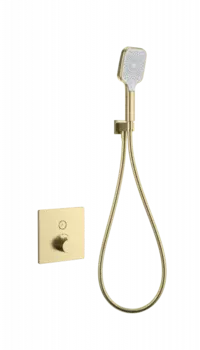 Термостат для душа Wonzon & Woghand WW-D1017-B-BG золото