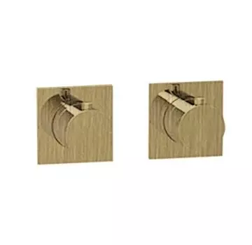 Термостат для ванны с душем Almar Modular E180182.HB с переключателем на 2-3 потребителя, латунь брашированная (внешняя часть)