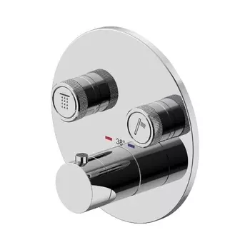 Термостат для ванны с душем Plumberia Selection PSBOX PSB1902CR на 2 потребителя, хром