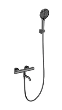 Термостат для ванны с душем Wonzon & Woghand WW-B2065-A1-BGG темный графит