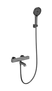 Термостат для ванны с душем Wonzon & Woghand WW-B2016-A1-BGG темный графит