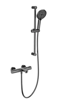 Термостат для ванны с душем Wonzon & Woghand WW-C2018-A-BGG темный графит