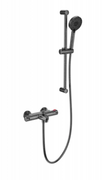 Термостат для ванны с душем Wonzon & Woghand WW-C2001-A-BGG темный графит