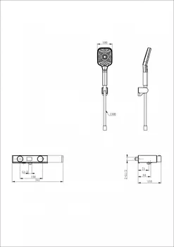 Термостат для ванны с душем Wonzon & Woghand WW-B2551-A-CR хром